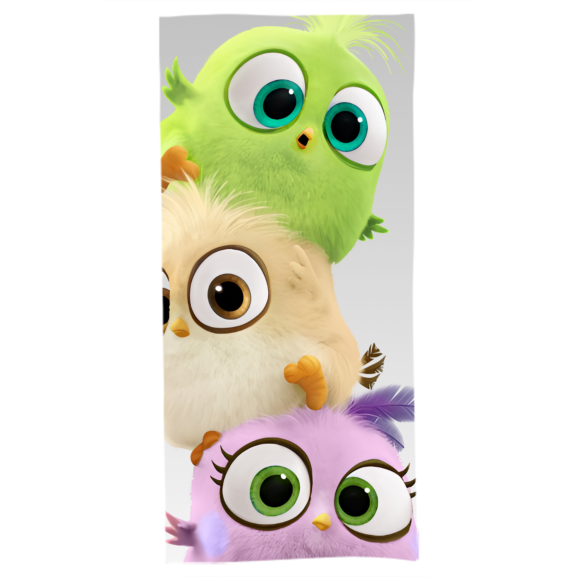 （画像用） Angry Birds アングリーバード 大判バスタオル 70×140cm 吸水速乾 柔らかい肌触り
