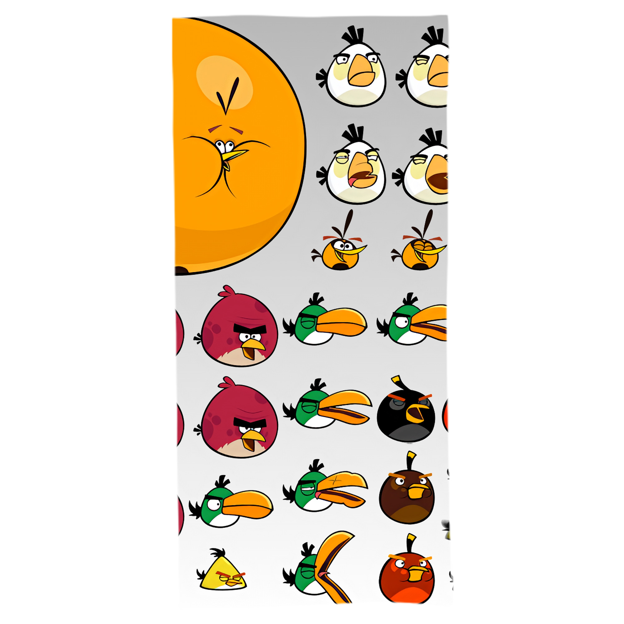 （画像用） Angry Birds アングリーバード 大判バスタオル 70×140cm 吸水速乾 柔らかい肌触り