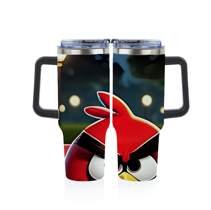（画像用） Angry Birds アングリーバード 1200ｍLフルプリント車用タンブラー