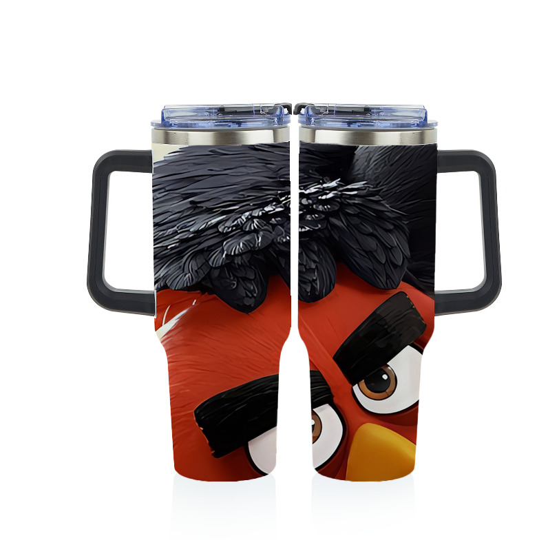 （画像用） Angry Birds アングリーバード 1200ｍLフルプリント車用タンブラー