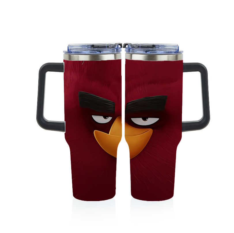 （画像用） Angry Birds アングリーバード 1200ｍLフルプリント車用タンブラー