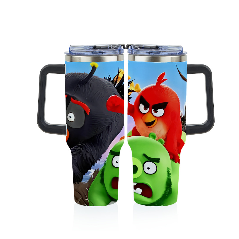 （画像用） Angry Birds アングリーバード 1200ｍLフルプリント車用タンブラー