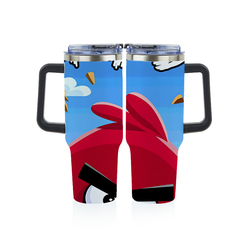 （画像用） Angry Birds アングリーバード 1200ｍLフルプリント車用タンブラー