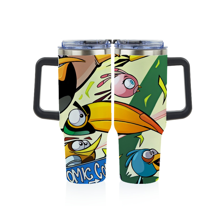 （画像用） Angry Birds アングリーバード 1200ｍLフルプリント車用タンブラー