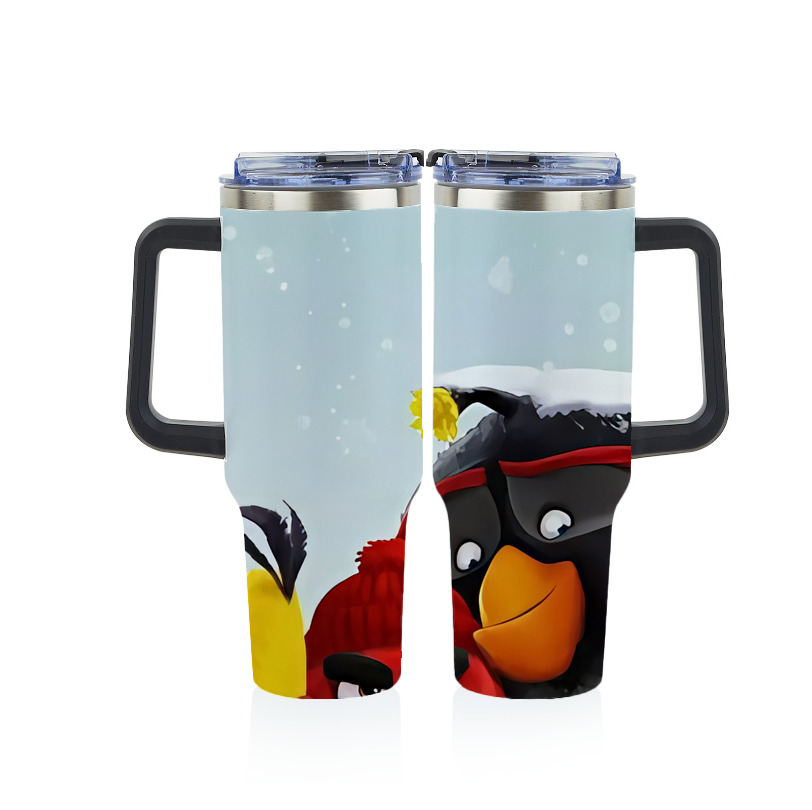 （画像用） Angry Birds アングリーバード 1200ｍLフルプリント車用タンブラー