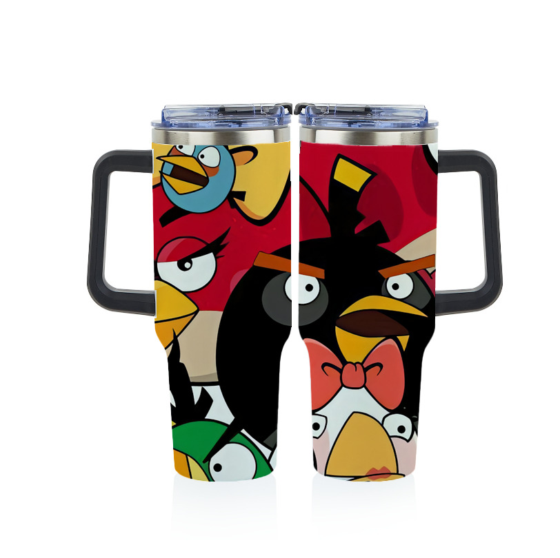 （画像用） Angry Birds アングリーバード 1200ｍLフルプリント車用タンブラー