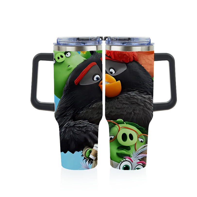 （画像用） Angry Birds アングリーバード 1200ｍLフルプリント車用タンブラー