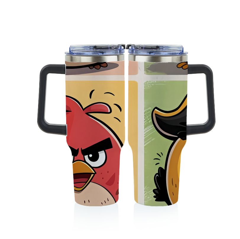 （画像用） Angry Birds アングリーバード 1200ｍLフルプリント車用タンブラー