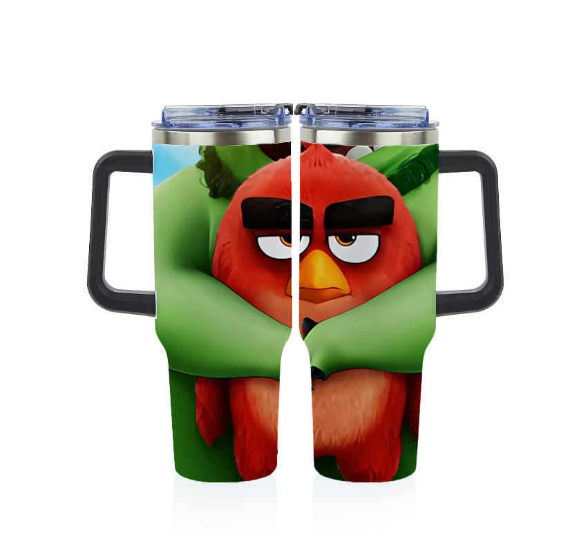 （画像用） Angry Birds アングリーバード 1200ｍLフルプリント車用タンブラー