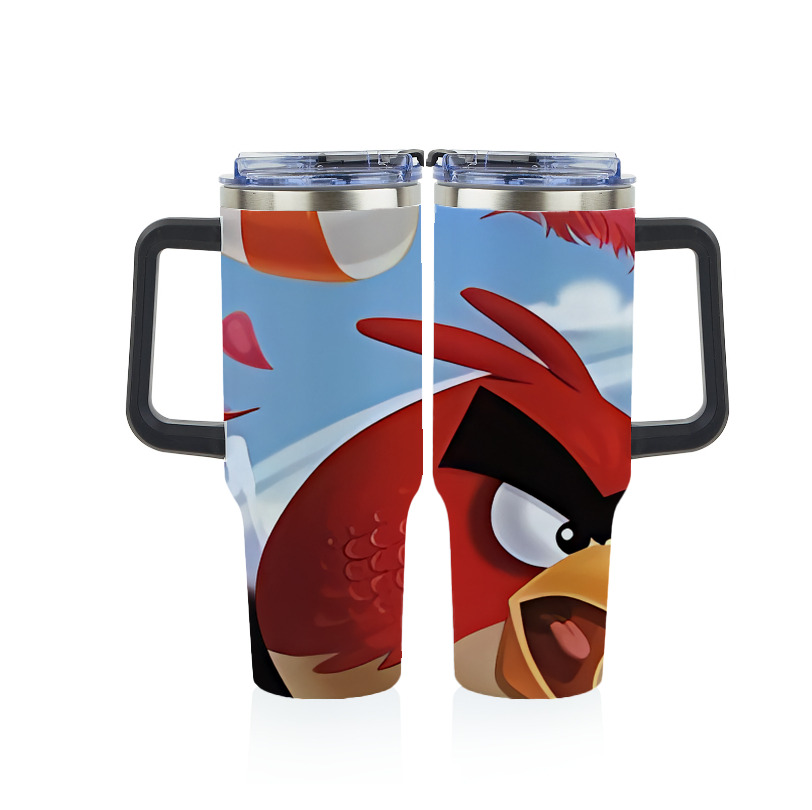 （画像用） Angry Birds アングリーバード 1200ｍLフルプリント車用タンブラー