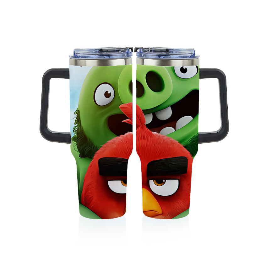 （画像用） Angry Birds アングリーバード 1200ｍLフルプリント車用タンブラー