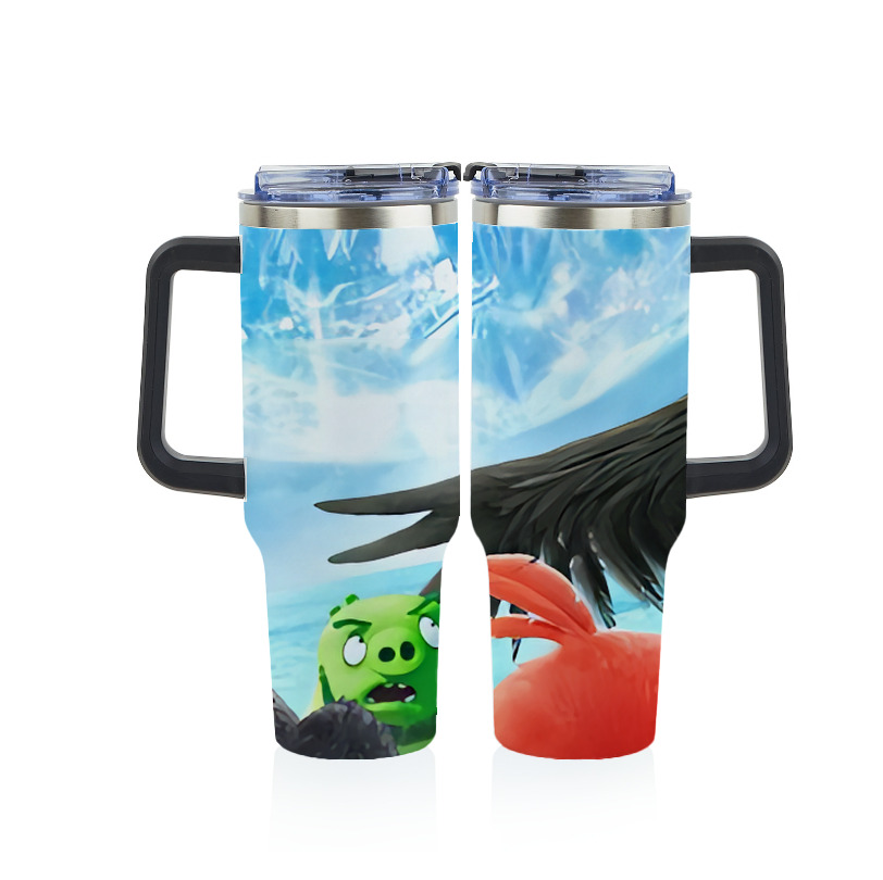 （画像用） Angry Birds アングリーバード 1200ｍLフルプリント車用タンブラー