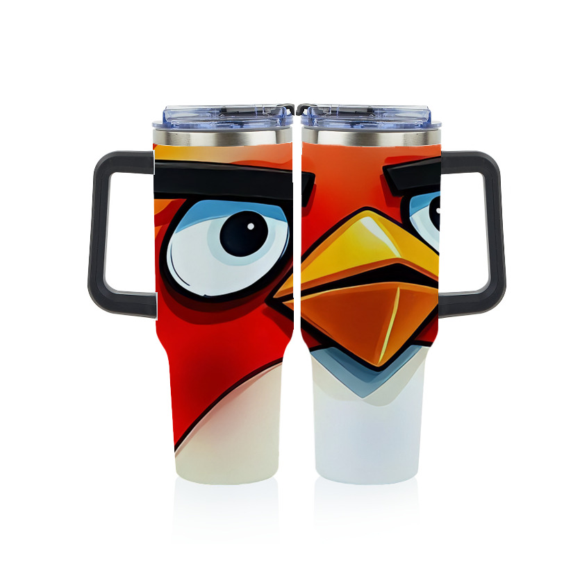 （画像用） Angry Birds アングリーバード 1200ｍLフルプリント車用タンブラー