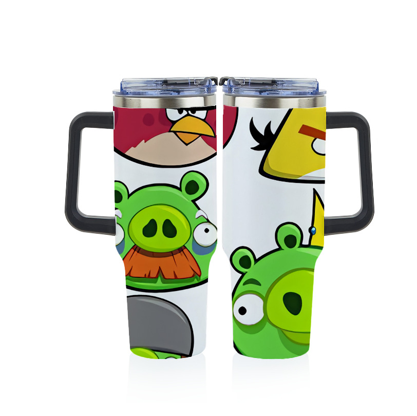 （画像用） Angry Birds アングリーバード 1200ｍLフルプリント車用タンブラー