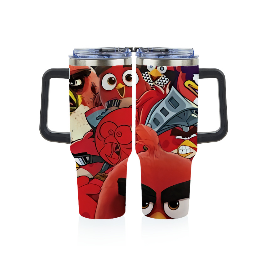 （画像用） Angry Birds アングリーバード 1200ｍLフルプリント車用タンブラー