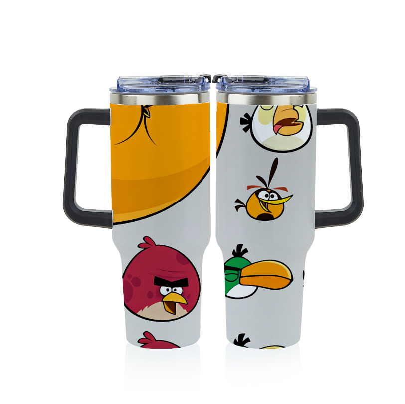 （画像用） Angry Birds アングリーバード 1200ｍLフルプリント車用タンブラー