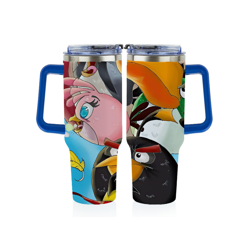 （画像用） Angry Birds アングリーバード 1200ｍLフルプリント車用タンブラー