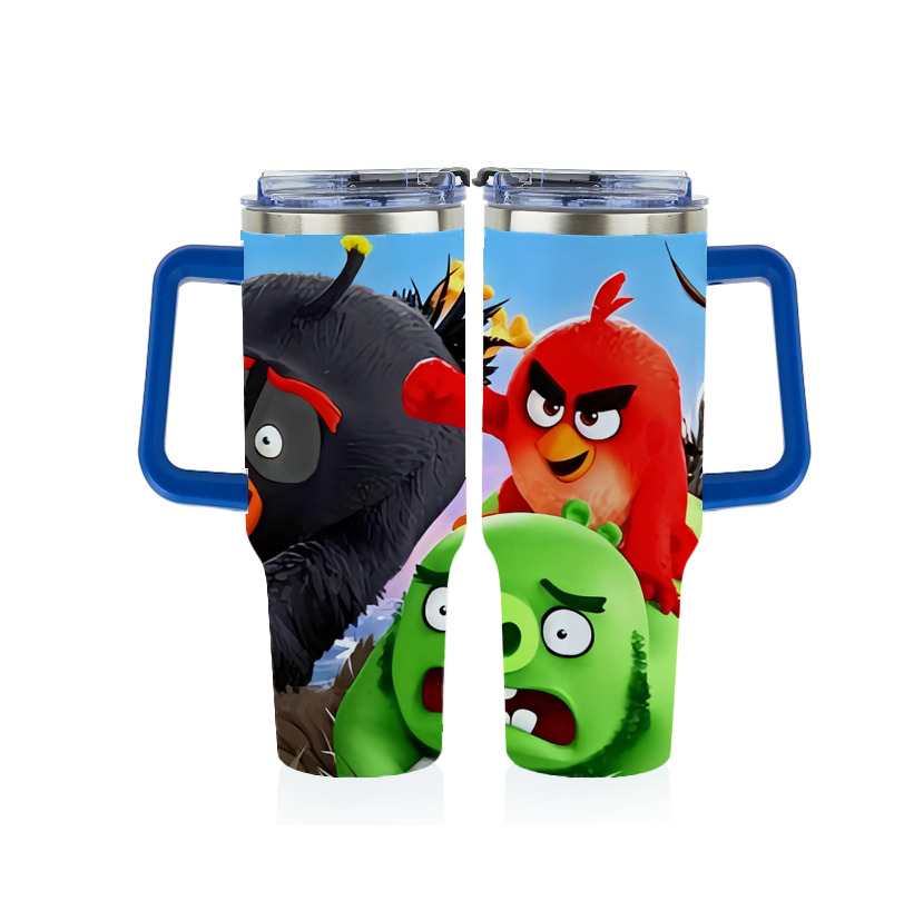 （画像用） Angry Birds アングリーバード 1200ｍLフルプリント車用タンブラー