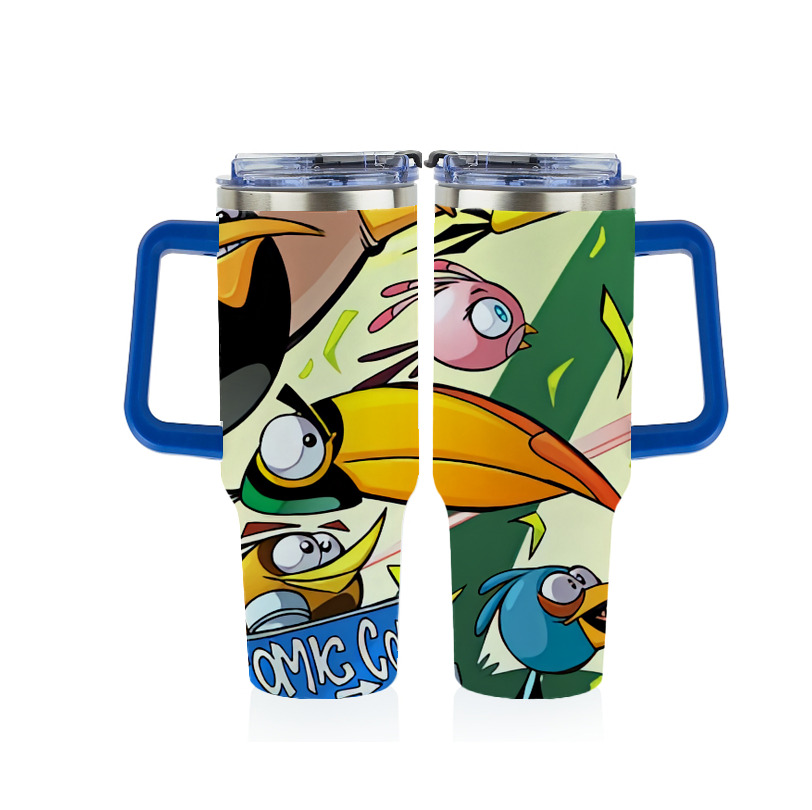 （画像用） Angry Birds アングリーバード 1200ｍLフルプリント車用タンブラー