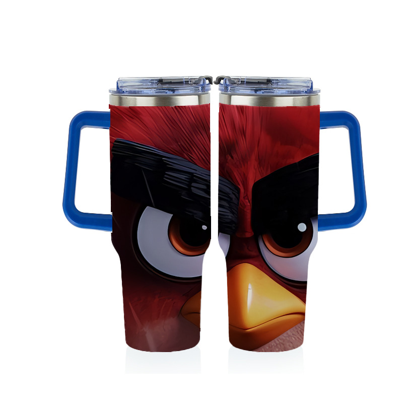 （画像用） Angry Birds アングリーバード 1200ｍLフルプリント車用タンブラー