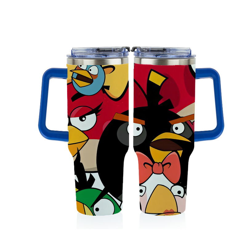 （画像用） Angry Birds アングリーバード 1200ｍLフルプリント車用タンブラー