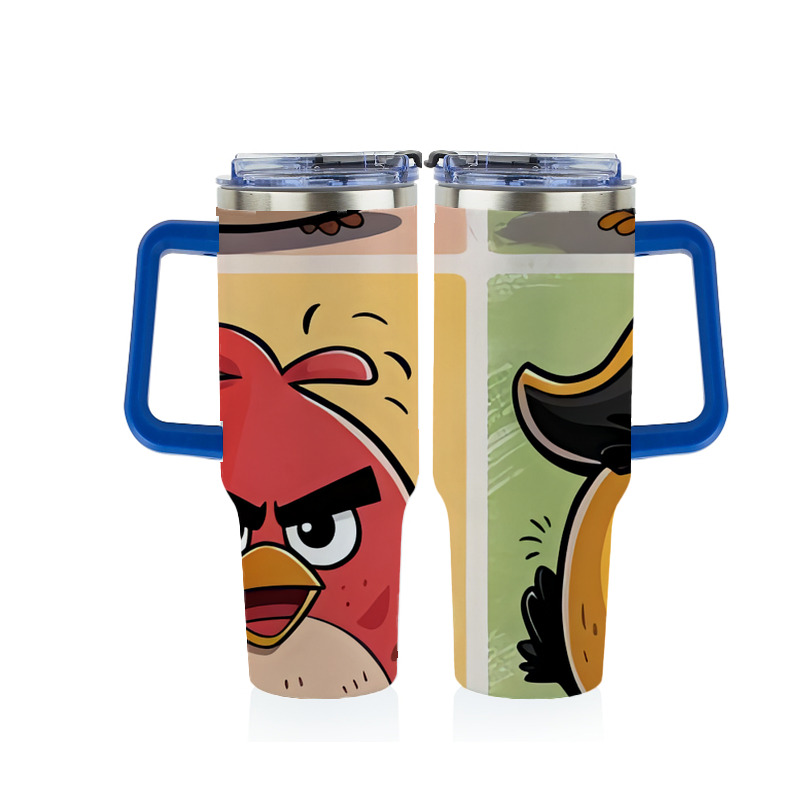 （画像用） Angry Birds アングリーバード 1200ｍLフルプリント車用タンブラー