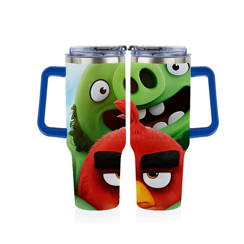 （画像用） Angry Birds アングリーバード 1200ｍLフルプリント車用タンブラー