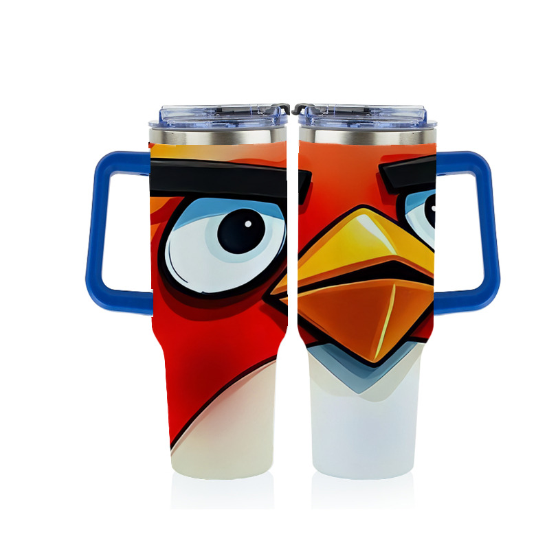 （画像用） Angry Birds アングリーバード 1200ｍLフルプリント車用タンブラー