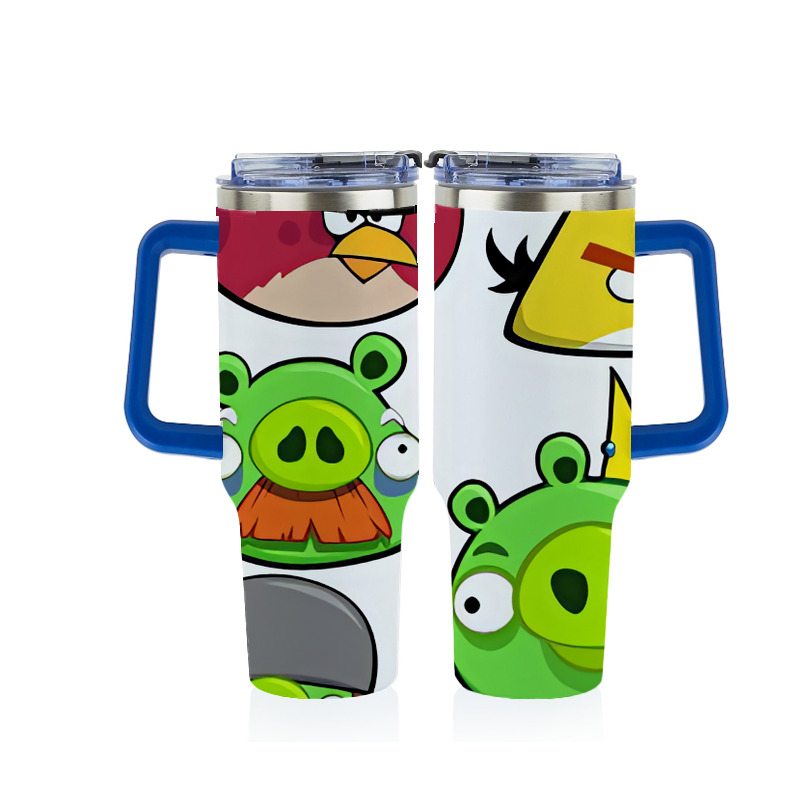（画像用） Angry Birds アングリーバード 1200ｍLフルプリント車用タンブラー