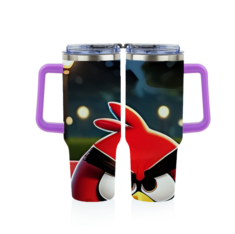 （画像用） Angry Birds アングリーバード 1200ｍLフルプリント車用タンブラー