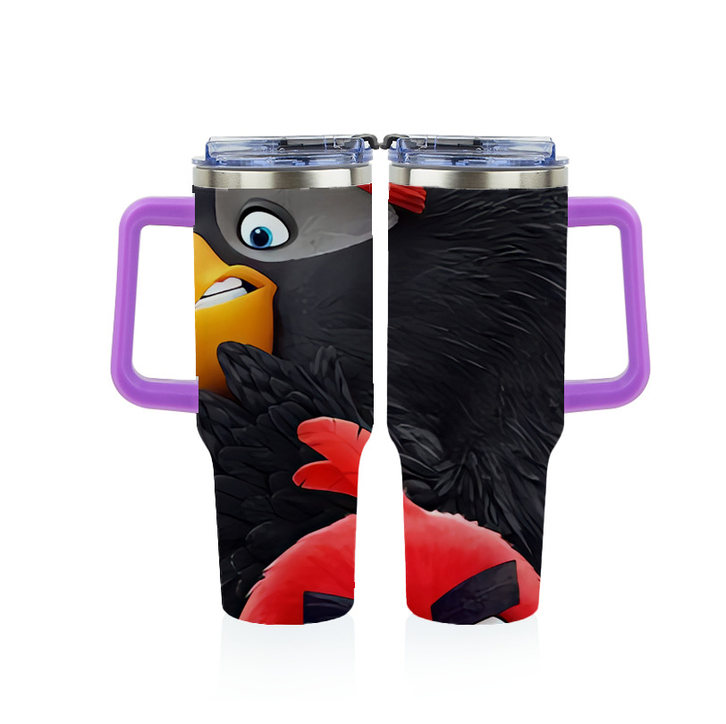 （画像用） Angry Birds アングリーバード 1200ｍLフルプリント車用タンブラー
