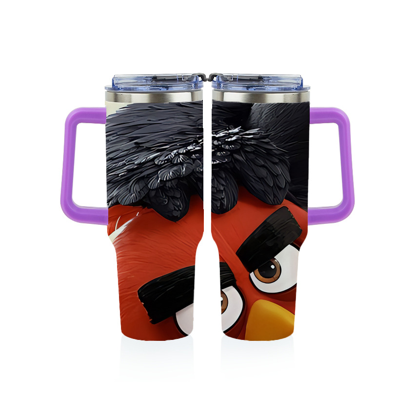 （画像用） Angry Birds アングリーバード 1200ｍLフルプリント車用タンブラー