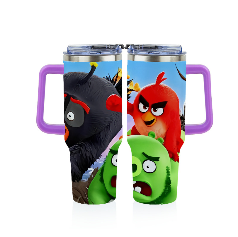 （画像用） Angry Birds アングリーバード 1200ｍLフルプリント車用タンブラー