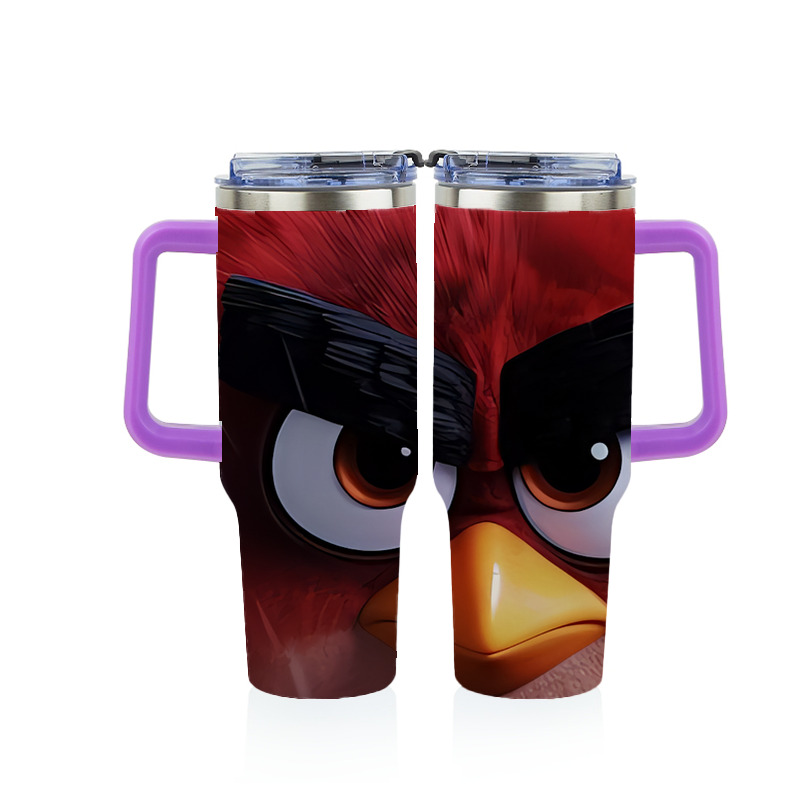 （画像用） Angry Birds アングリーバード 1200ｍLフルプリント車用タンブラー