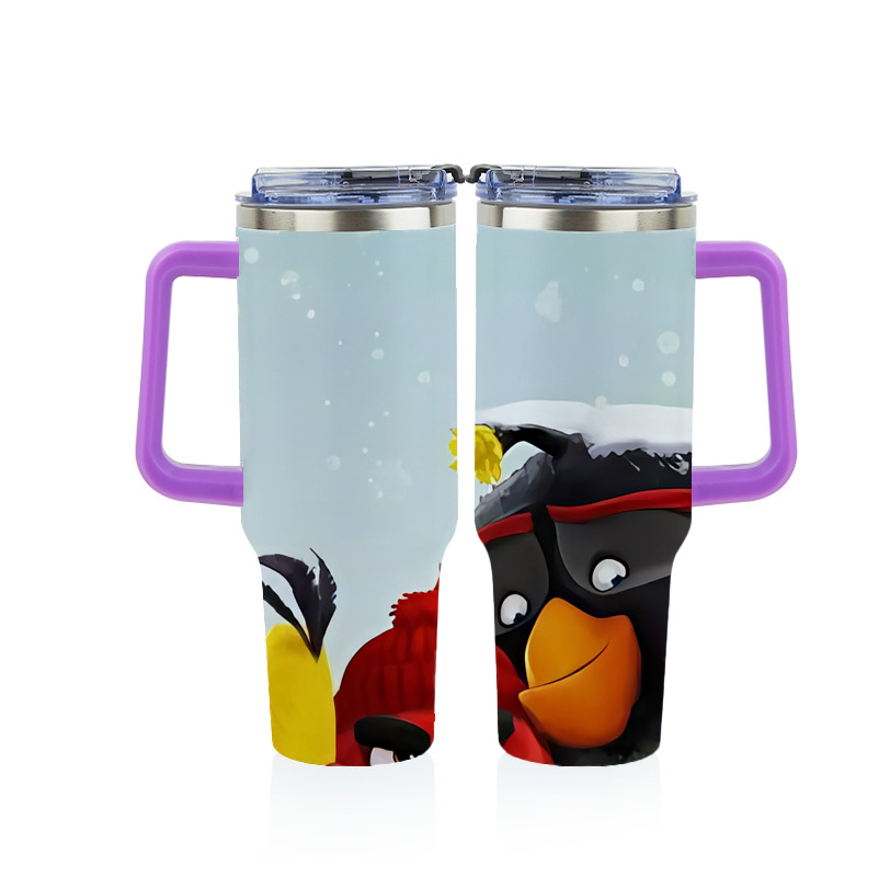 （画像用） Angry Birds アングリーバード 1200ｍLフルプリント車用タンブラー