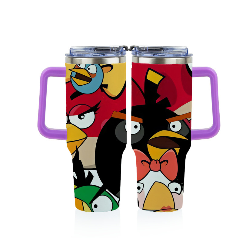 （画像用） Angry Birds アングリーバード 1200ｍLフルプリント車用タンブラー