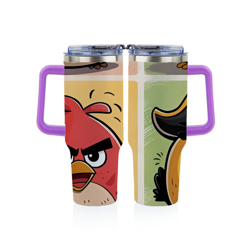 （画像用） Angry Birds アングリーバード 1200ｍLフルプリント車用タンブラー