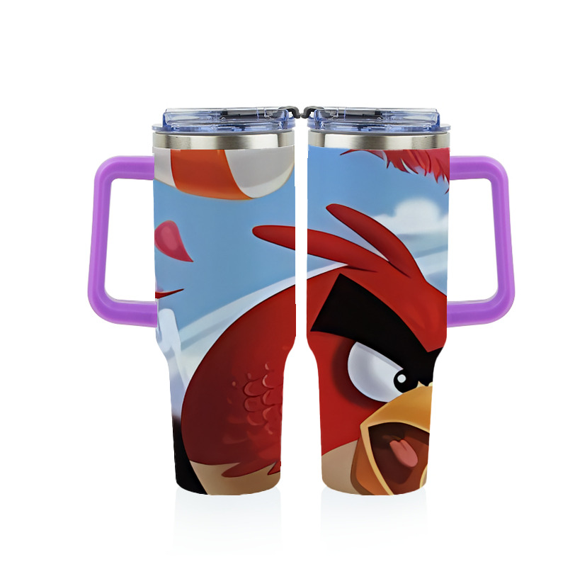 （画像用） Angry Birds アングリーバード 1200ｍLフルプリント車用タンブラー