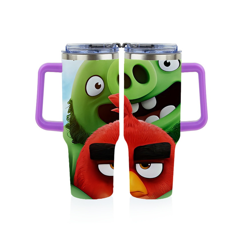 （画像用） Angry Birds アングリーバード 1200ｍLフルプリント車用タンブラー