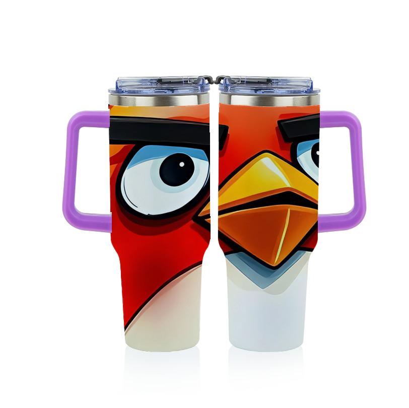 （画像用） Angry Birds アングリーバード 1200ｍLフルプリント車用タンブラー