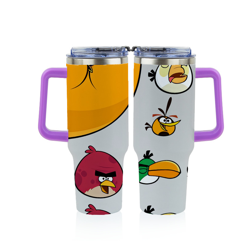（画像用） Angry Birds アングリーバード 1200ｍLフルプリント車用タンブラー