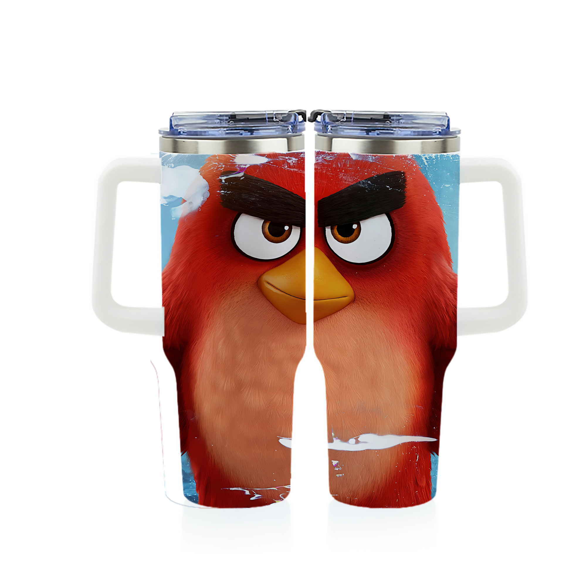 （画像用） Angry Birds アングリーバード 1200ｍLフルプリント車用タンブラー