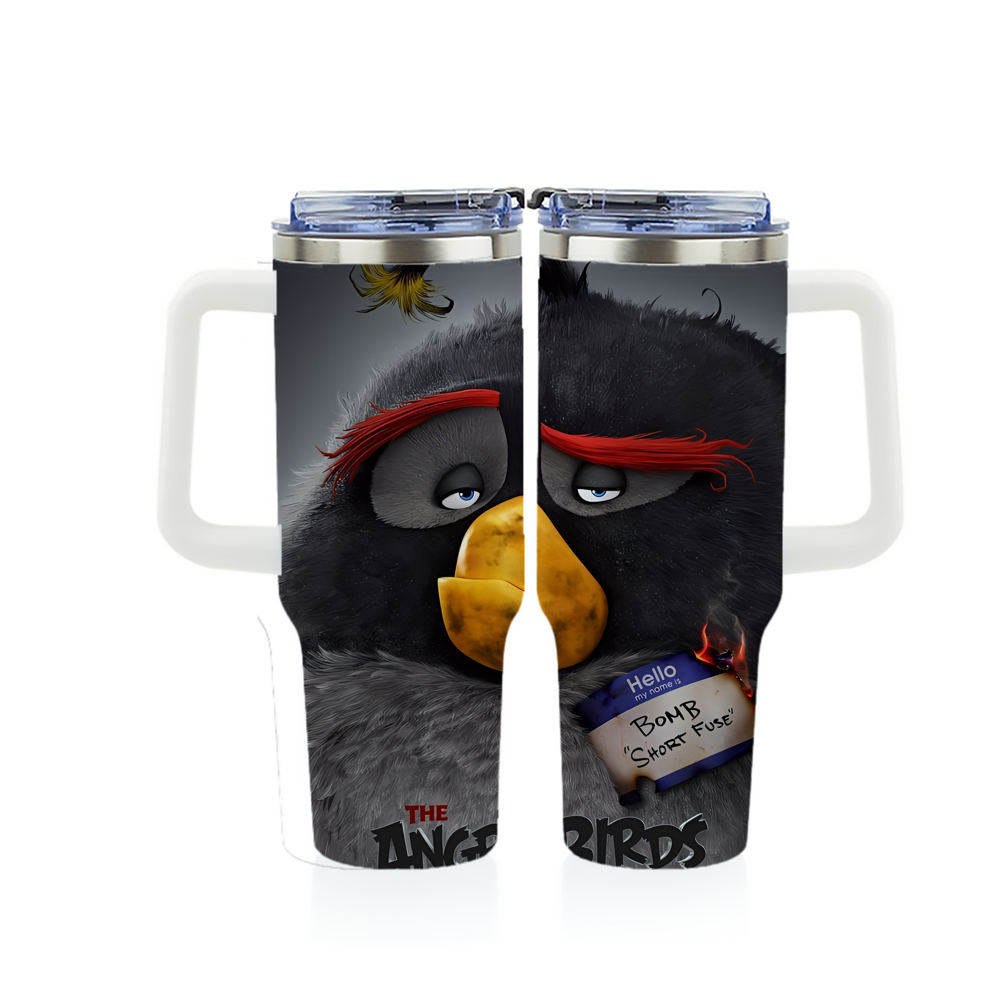 （画像用） Angry Birds アングリーバード 1200ｍLフルプリント車用タンブラー