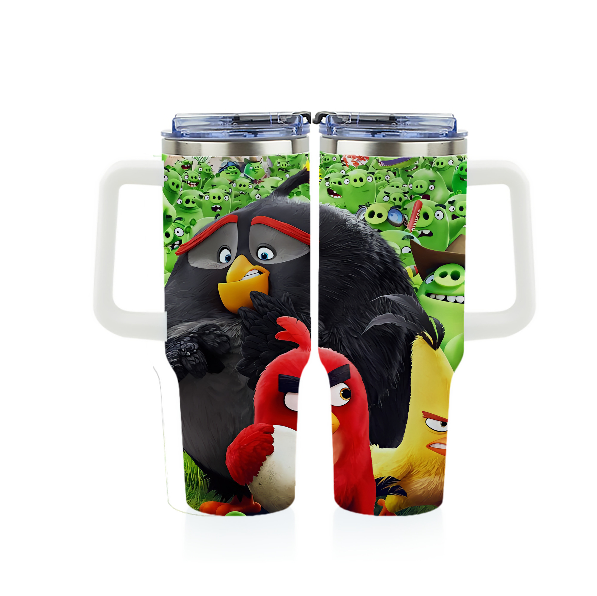 （画像用） Angry Birds アングリーバード 1200ｍLフルプリント車用タンブラー