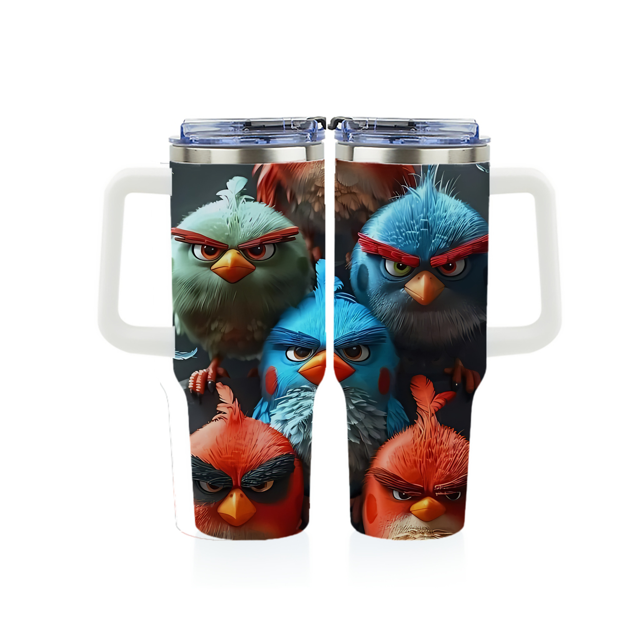 （画像用） Angry Birds アングリーバード 1200ｍLフルプリント車用タンブラー