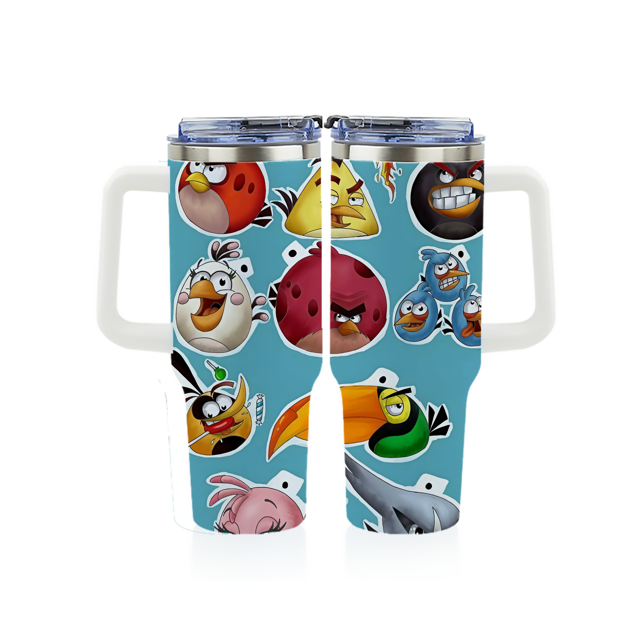 （画像用） Angry Birds アングリーバード 1200ｍLフルプリント車用タンブラー