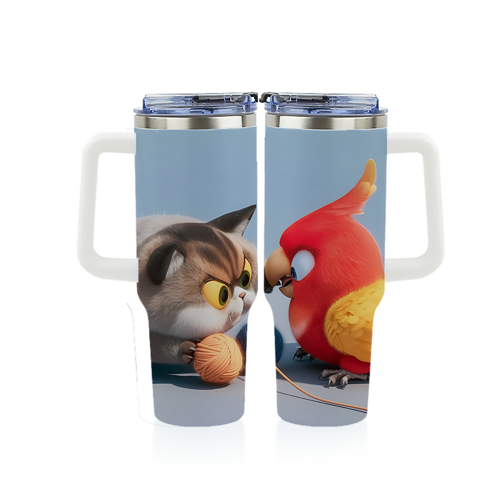 （画像用） Angry Birds アングリーバード 1200ｍLフルプリント車用タンブラー