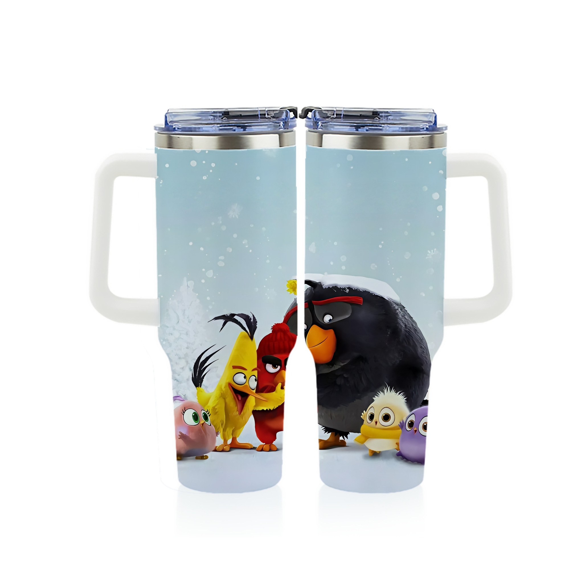 （画像用） Angry Birds アングリーバード 1200ｍLフルプリント車用タンブラー