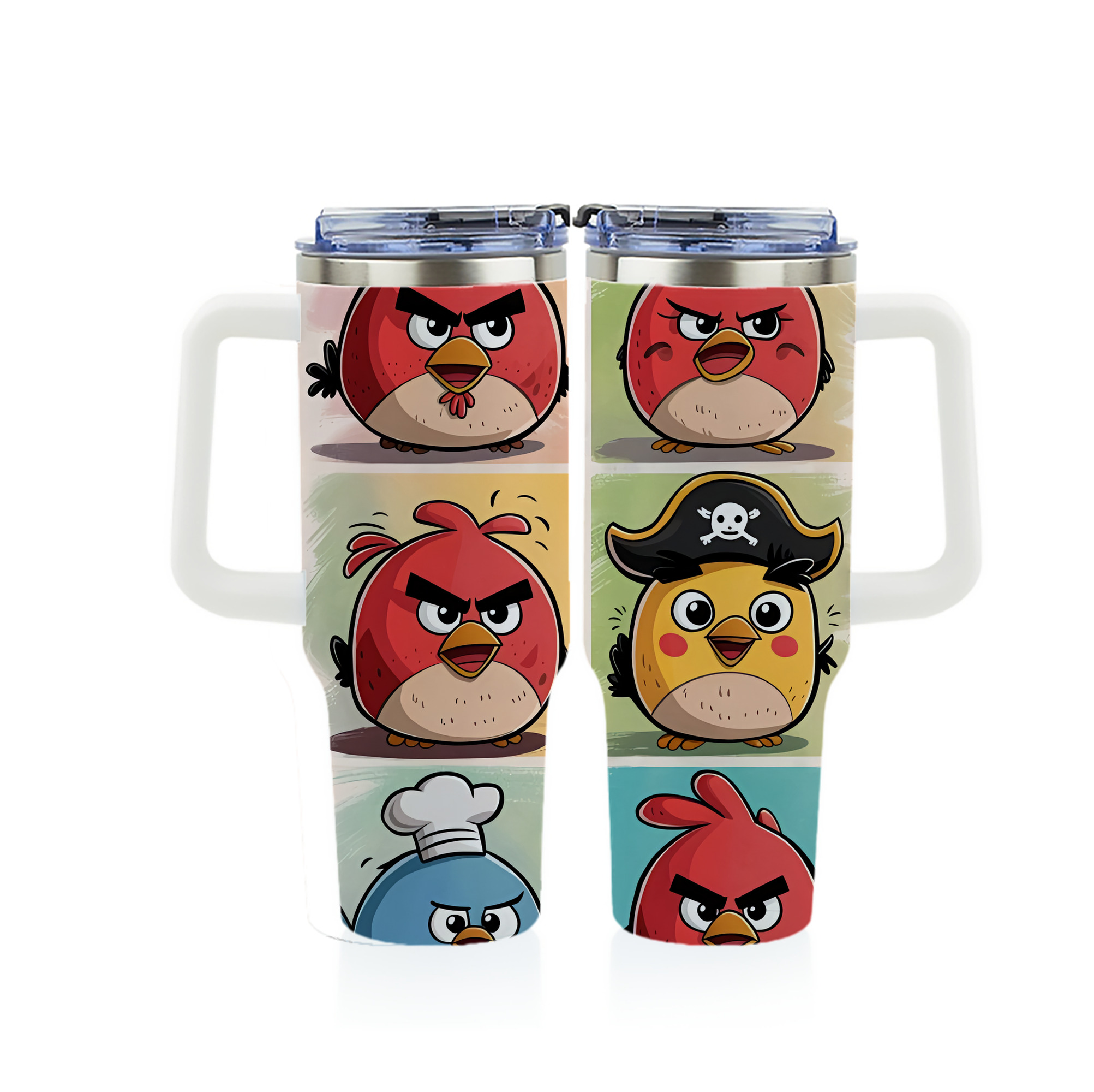 （画像用） Angry Birds アングリーバード 1200ｍLフルプリント車用タンブラー