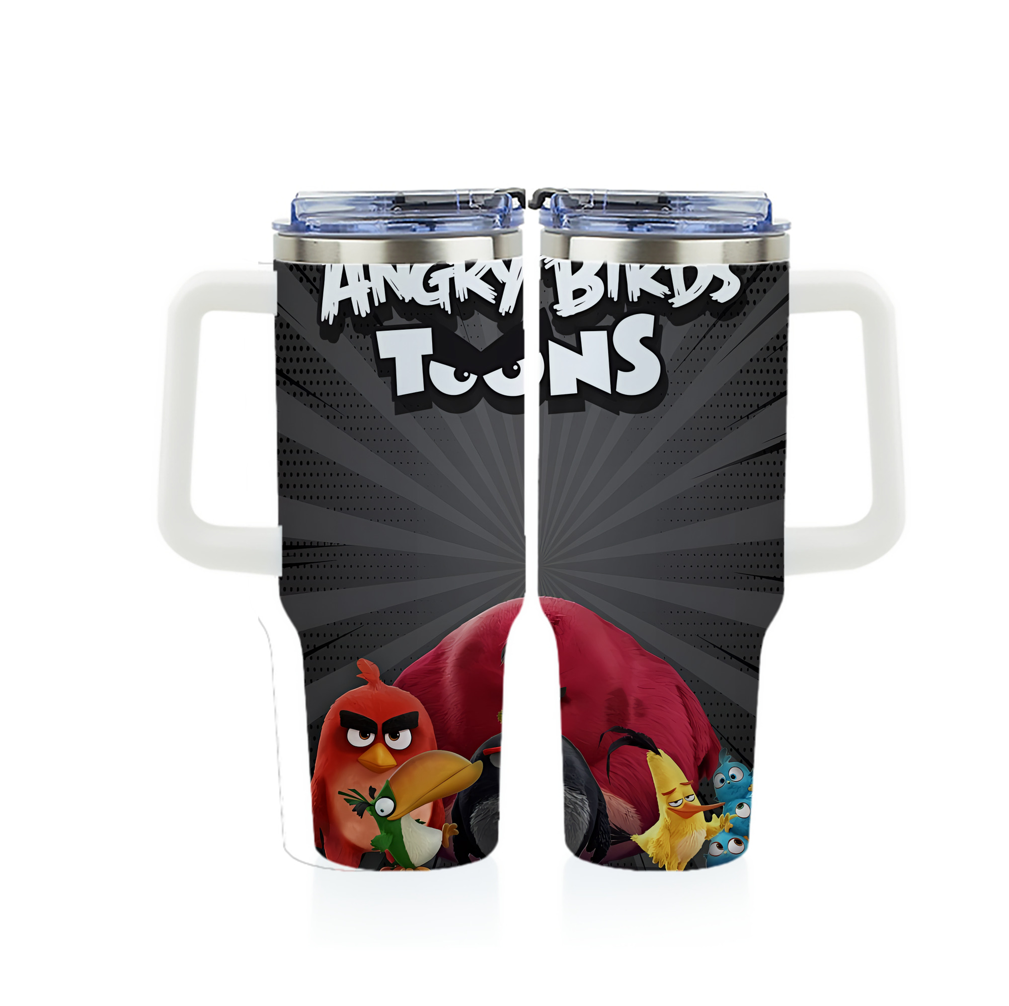 （画像用） Angry Birds アングリーバード 1200ｍLフルプリント車用タンブラー